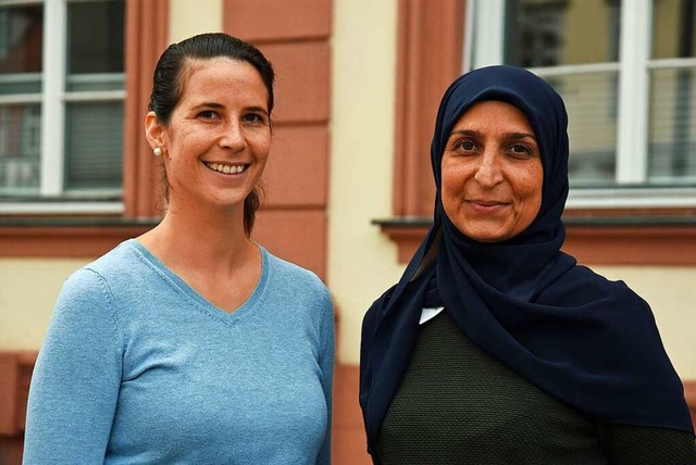 Larissa Metzger  und Nevim Kilinc  | Foto: Gertrude Siefke/Stadt Offenburg