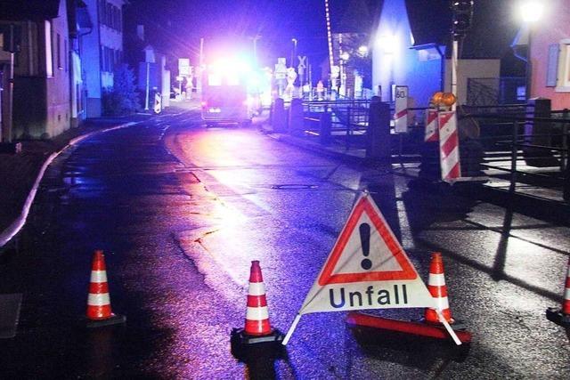 Unfall auf der einspurigen Fünf-Bogen-Brücke in Eichstetten