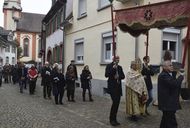 So wie hier in Riegel feierten mehrere...n St. Martin als ihren Kirchenpatron.   | Foto: Roland Vitt
