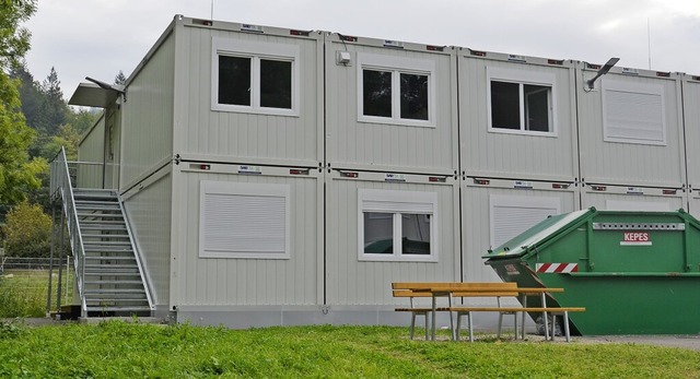 Die Containerunterkunft fr geflchtet... diesem Jahr in Merzhausen in Betrieb.  | Foto: Sophia Hesser