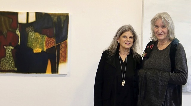 Bettina Bohn und Ilse Werner stellen i...n der Kulturfabrik in Schopfheim aus.   | Foto: Thomas Winckelmann