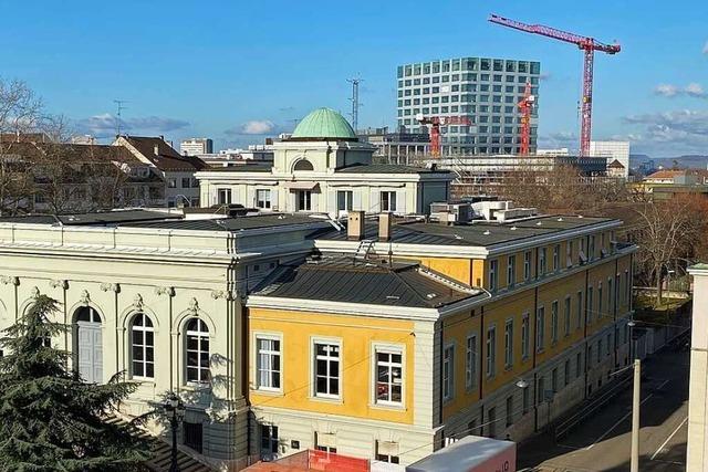 In Basel soll eine Grnflche einer Bibliothekserweiterung weichen