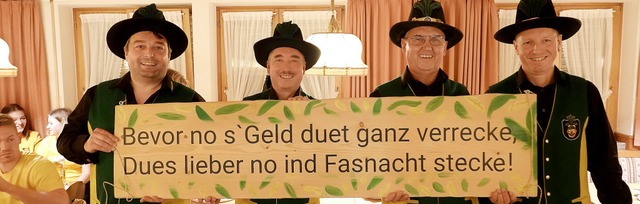 Das Geld muss weg. Die Rwihler Narre..., Richard Eschbach und Peter Walenciak  | Foto: Hans-Jrgen Sackmann