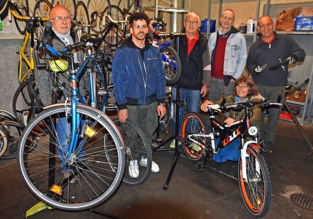 Eines von zahlreichen Beispielen fr v... die Fahrradwerkstatt fr Geflchtete.  | Foto: Gertrude Siefke/Stadt Offenburg