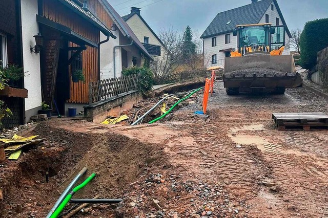 Die Schliechtstrae einen Tag nach dem heftigen Unwetter.  | Foto: Thomas Raufer