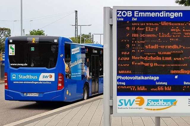 In Emmendingen hat sich der 2009 einge...len kleinere Busse zum Einsatz kommen.  | Foto: Gerhard Walser