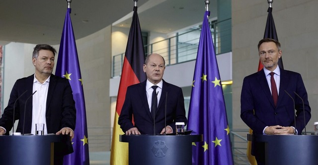Wirtschaftsminister Robert Habeck (Gr...cheidung des Bundesverfassungsgerichts  | Foto: ODD ANDERSEN (AFP)