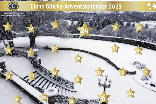 Die Treppe von Schloss Brgeln ziert d...dventskalender der Schliengener Lions.  | Foto: Lions Club Schliengen