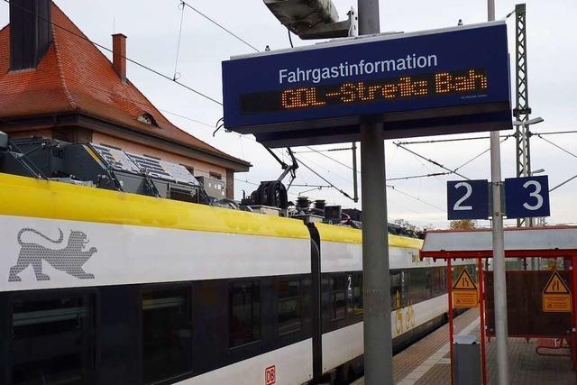 Bahnhof Breisach am Donnerstag wie leergefegt
