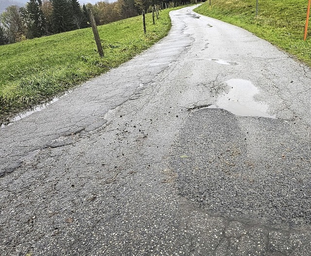 Die Ortsverbindungsstrae nach Gaisbh... geplanten Breitbandausbaus anbietet.   | Foto: Gerald Nill