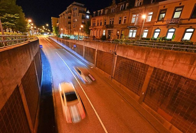 Wo der Schtzenalleetunnel endet, soll der Stadttunnel einst weiterfhren.  | Foto: Michael Bamberger