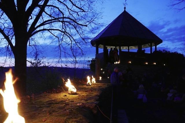 Feuershow beim Schlssle