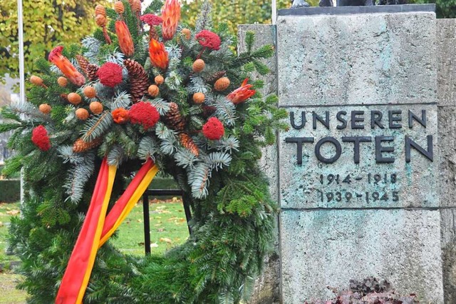 Das Ehrenmal auf dem Lrracher Hauptfriedhof  | Foto: Daniel Gramespacher