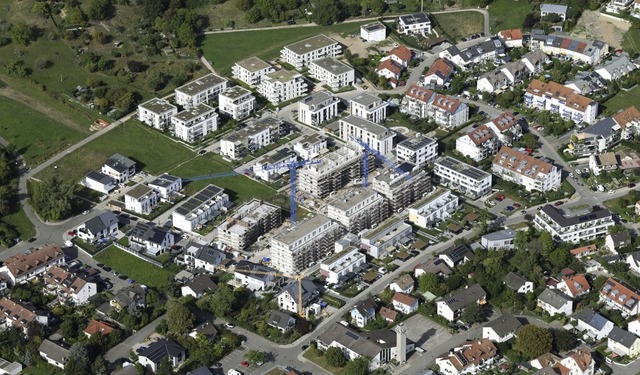 Wohnungsbau wie hier im Belist braucht...d aber wertvoll: Das erzeugt Spannung.  | Foto: Erich Meyer