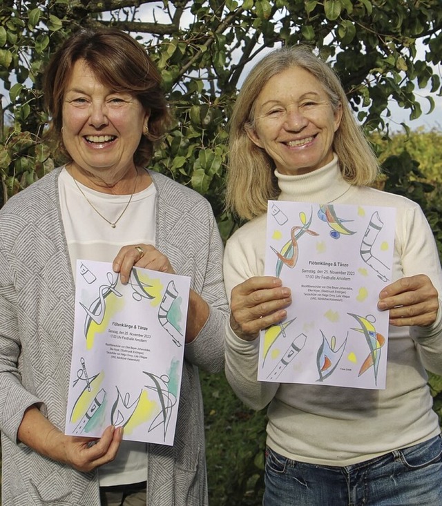 Elke Beyer-Johannbke (links) und Helg...sich auf die gemeinsame Veranstaltung.  | Foto: Ruth Seitz