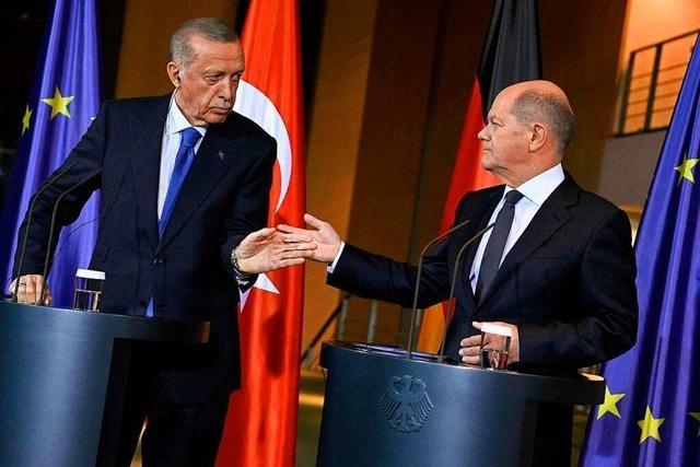 Erdogan bei Scholz: Uneins ber den Gaza-Krieg