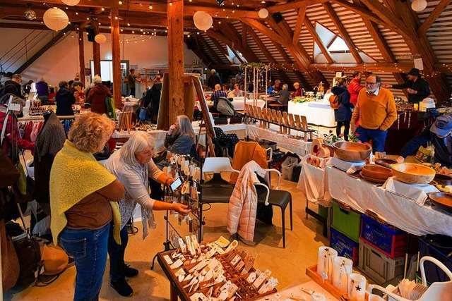 Beim Martinimarkt wurde am Wochenende gestbert.   | Foto: Hubert Gemmert