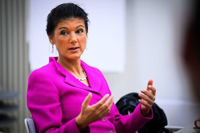 Sie hat frher ihre eigene Partei in a...lichkeit demontiert: Sahra Wagenknecht  | Foto: Bernd von Jutrczenka (dpa)