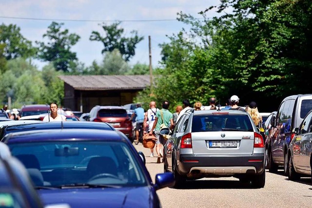 An heien Tagen geht es am Opfinger See drunter und drber.  | Foto: Thomas Kunz