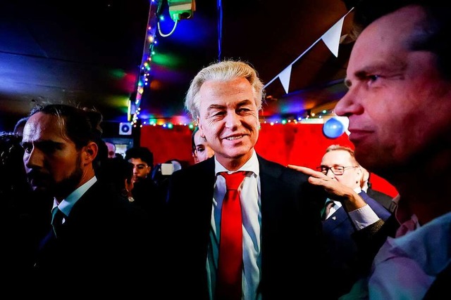 Geert Wilders&#8217; &#8222;Partei fr...Ministerprsidenten Mark Rutte werden.  | Foto: REMKO DE WAAL (AFP)