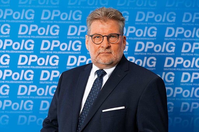 Ralf Kusterer, der Vorsitzende der Deu... Polizeigewerkschaft Baden-Wrttemberg  | Foto: Bernd Weibrod (dpa)