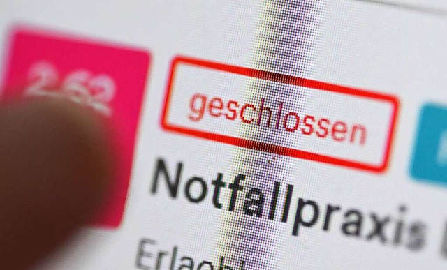 Das Angebot der  Notfallpraxen ist eingeschrnkt.  | Foto: Bernd Weibrod (dpa)