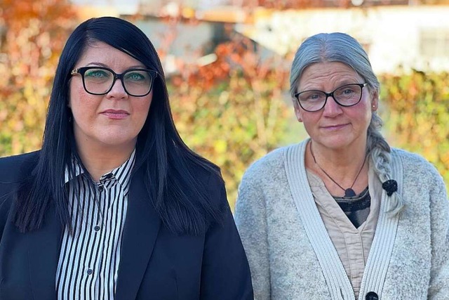 Andrea Petri-Elser (rechts) gibt die...rkgrflerland, die Diana Hirth leitet.  | Foto: Alexander Huber