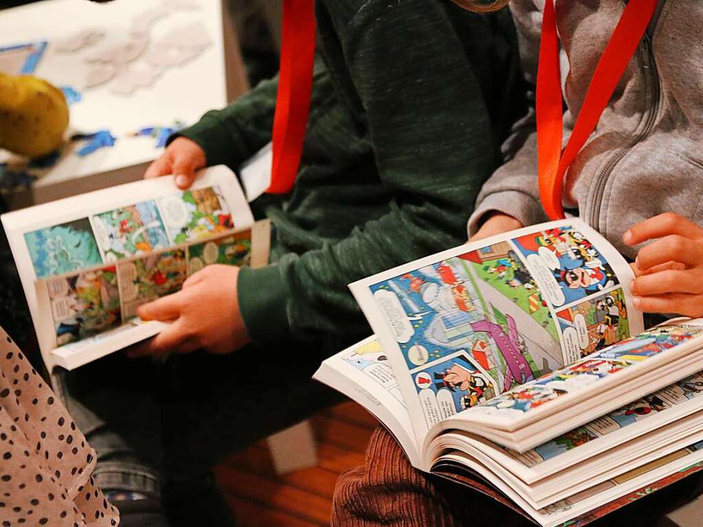 Ganz viel Lesespa und ein groes Rahmenprogramm gibt es bei der Kinderbuchmesse im Burghof Lrrach.