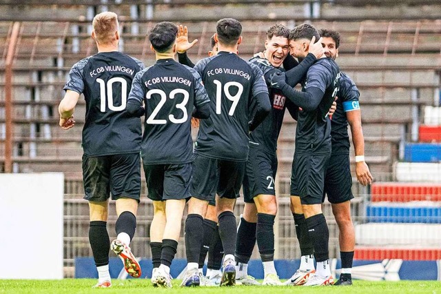 Der FC 08 Villingen durfte im Heimspiel gegen Denzlingen fnf Mal jubeln.  | Foto: IMAGO/Jan Papenfuss