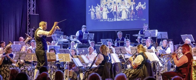 Der Musikverein Geschwend bei seinem fulminanten Jahreskonzert.   | Foto: Paul Eischet