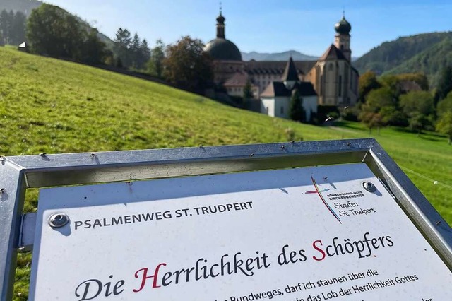 Rund um das Kloster St. Trudpert im M...tionen von Psalmen inspirieren lassen.  | Foto: Frank Schoch