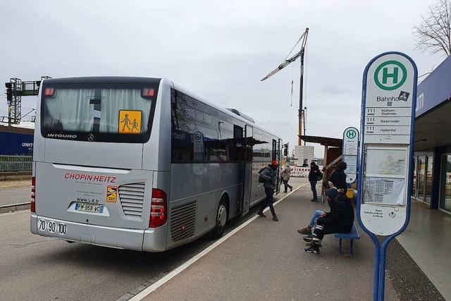 Die Stadt Mllheim will den Busbahnhof lieber selbst bauen