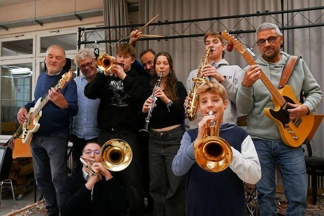 Die Bigband der Musikschule Lrrach freut sich auf den Burghof-Auftritt