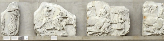 Teile des Parthenon-Fries, der &#8222;Elgin Marbles&#8220;  im Britischen Museum  | Foto: Facundo Arrizabalaga