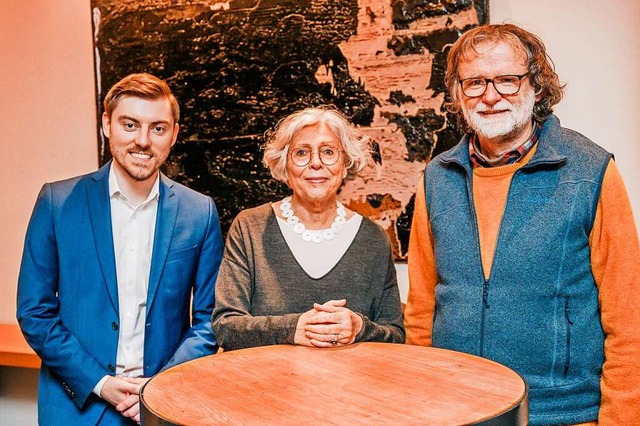 Sie fhrten in das Thema Brgerwindrad...ild Beucke-Galm  und  Peter Schalajda.  | Foto: Ansgar Taschinski