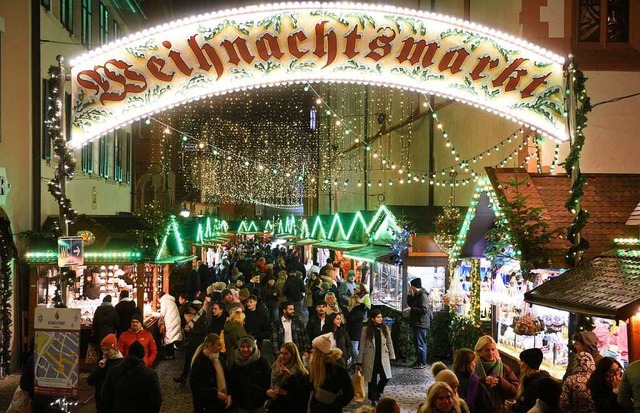 Der Weihnachtsmarkt Freiburg hat bis zum 23. Dezember geffnet.  | Foto: Rita Eggstein