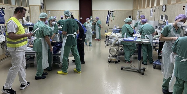 Rund 70 Teilnehmende absolvierten eine...che bung am Ortenau-Klinikum in Lahr.  | Foto: Ortenau Klinikum