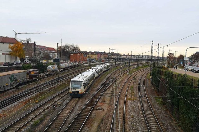 Der Offenburger Bahnhof von der Unionb...g des Bahnhofs zu bercksichtigen ist.  | Foto: Ralf Burgmaier