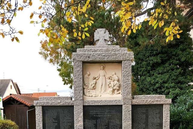 Die Kappler haben ihr Kriegerdenkmal nach dem Ersten Weltkrieg erstmal ohne Genehmigung aufgestellt