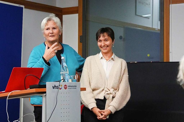 Martina Bhmer (links) und Franziska Weiser  | Foto: Alexandra Gnzschel