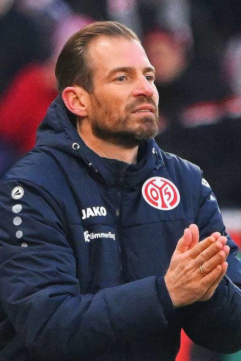 Der Mainzer Trainer Jan Siewert  | Foto: Torsten Silz (dpa)