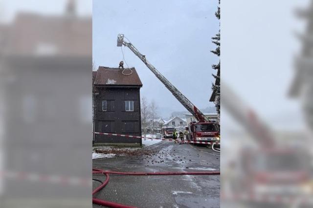 Brand im Dachgeschoss