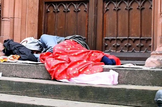 Fr Obdachlose, die auf der Strae leb...lt zumal  in diesen frostigen Nchten.  | Foto: Barbara Puppe