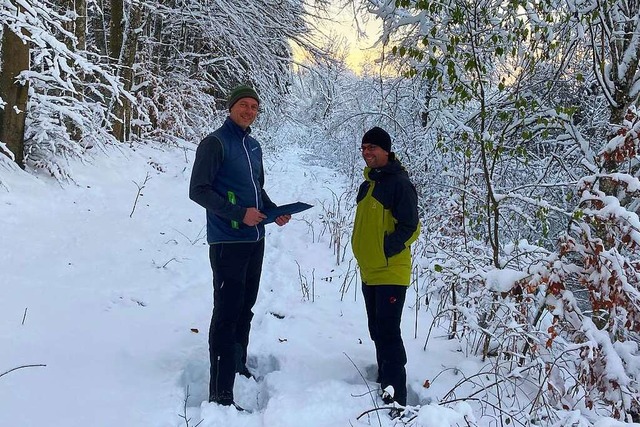 Die beiden Naturschutzwarte des Schwar...schen Bhnleradweg und Mnnleswaldweg.  | Foto: Privat