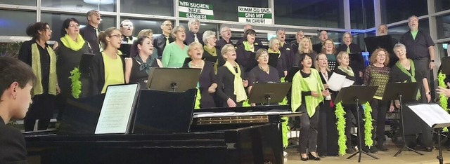 Viel Freude hatten die Mitglieder des ...d des Montagschors beim Herbstkonzert.  | Foto: Chor Intermezzo Ihringen