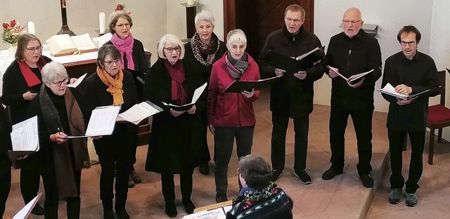 Ein letztes Mal singt der Chor gemeinsam vor Publikum.  | Foto: Ulrike Hiller