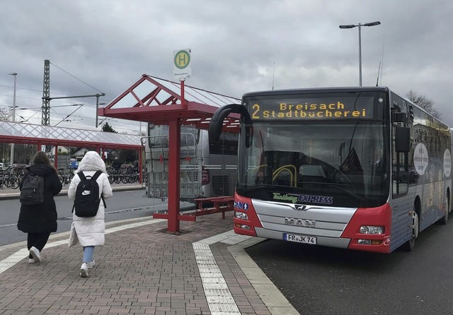 Die Stadtbuslinie 2 fhrt in Breisach ab Sonntag mit vernderten Zeiten.   | Foto: Sophia Ungerland