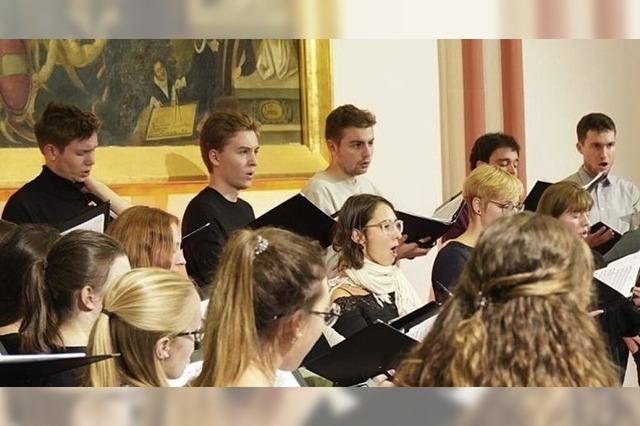 Der Kammerchor der Hochschule fr Musikgibt ein Adventskonzert.