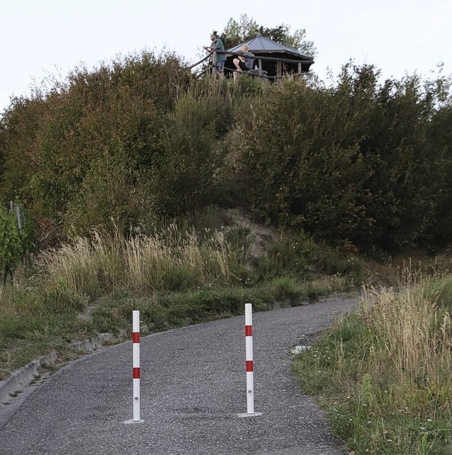 Beliebt bei Fugngern und Radfahrern: die Mondhalde bei Oberrotweil  | Foto: Luisa Link