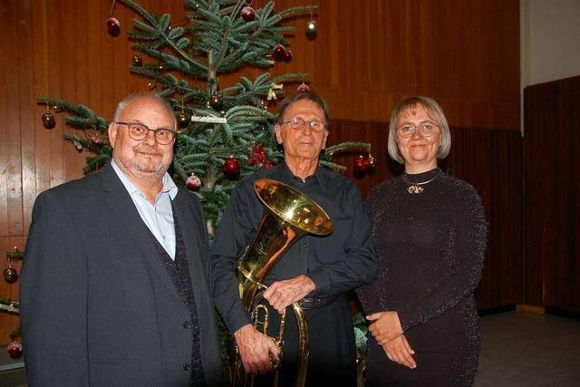 Manfred Eble aus Lahr-Kuhbach ist seit 60 Jahren im Musikverein aktiv